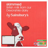 Sainsbury's Skimmed Long Life Milk 6x1L GOODS Sainsburys   