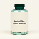 Holland & Barrett Calcium Vitamin D Tablets 240 Pack, UK version
