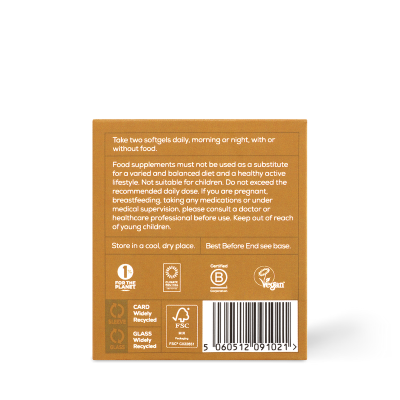 Ancient+Brave True Omegas+ omega supplement 60 softgels, UK version