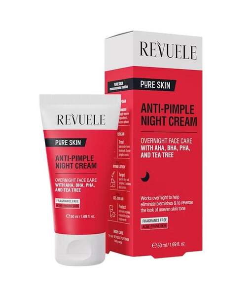 Revuele Pure Skin Anti Pimple Night Cream, imported from the UK