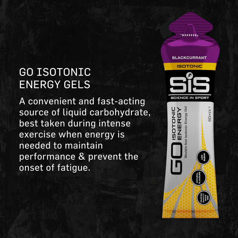 SiS GO Isotonic Energy Gel Blackcurrant 60ml (British brand)