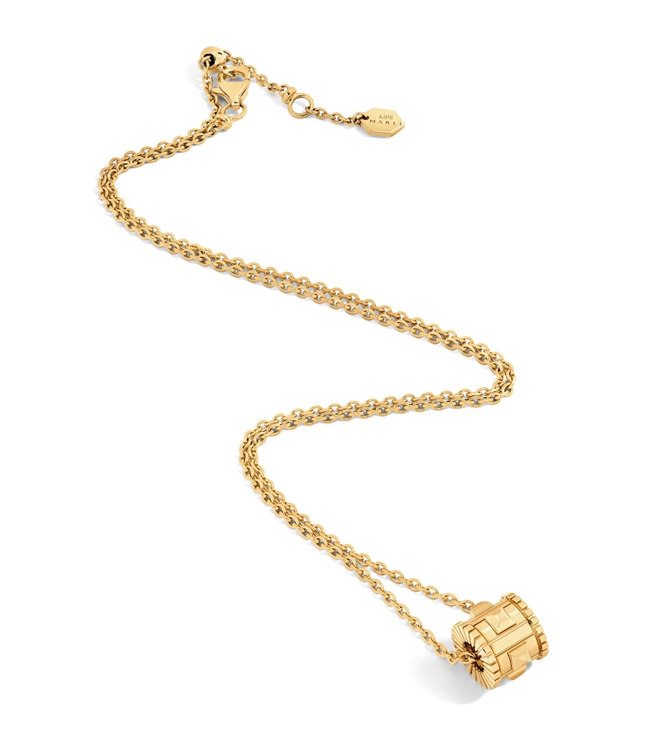 Marli New York yellow gold LIFE necklace 45cm, UK version