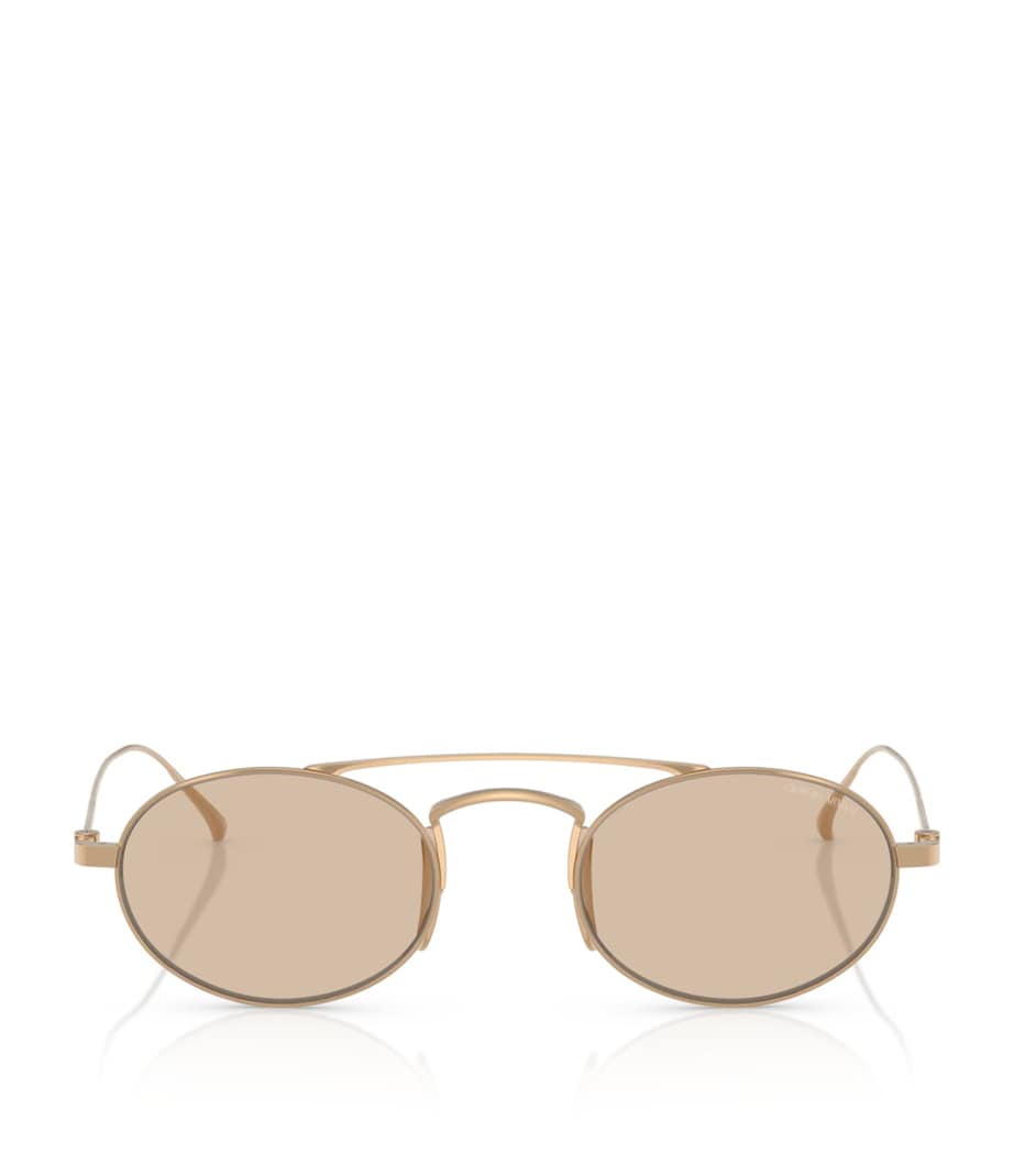 Giorgio Armani oval titanium sunglasses model AR6161T, UK version