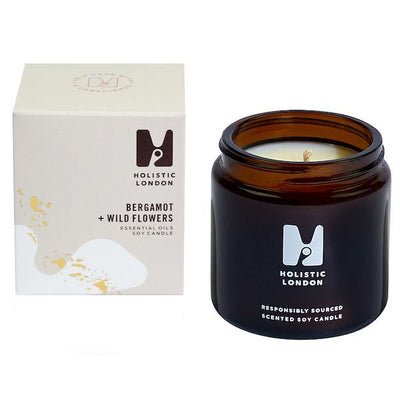 Superdrug Holistic London Bergamot + Wild Flowers Scented Candle 120ml- Buy online at McGrocer