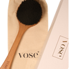 Horse hair dry body brush, hornbeam wood handle, UK version
