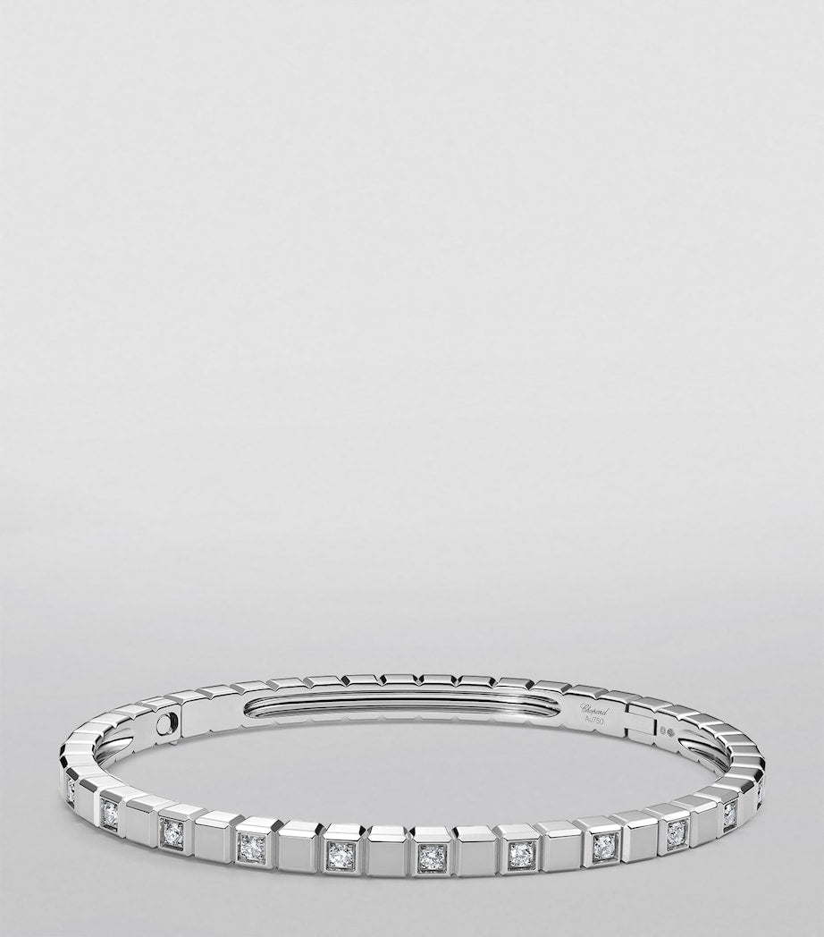 Chopard Ice Cube white gold diamond bangle - British product