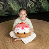 Noxxiez hand warmer cushion in pink cupcake, UK version