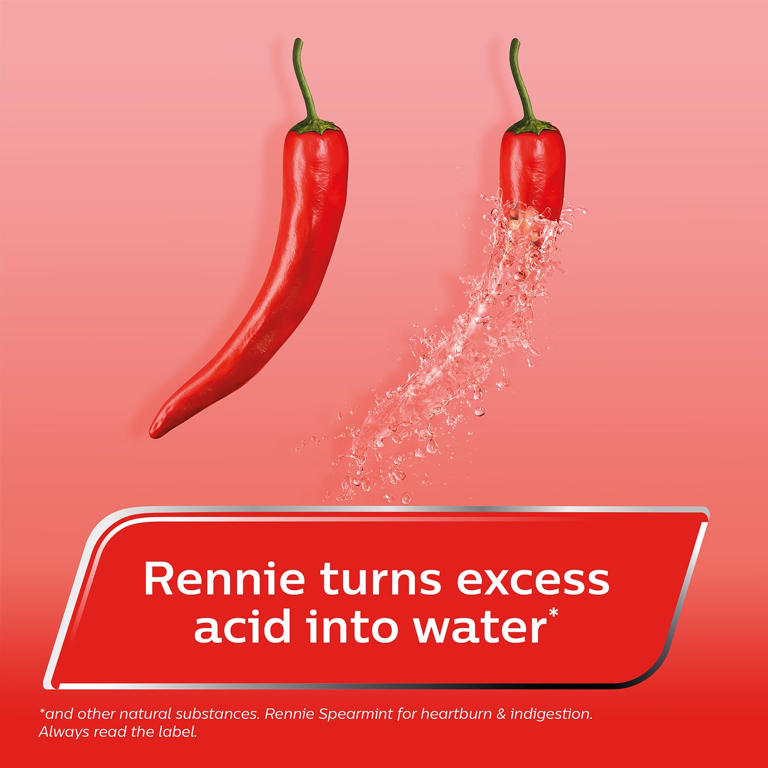 Rennie Spearmint chewable tablets 36 count, imported from the UK