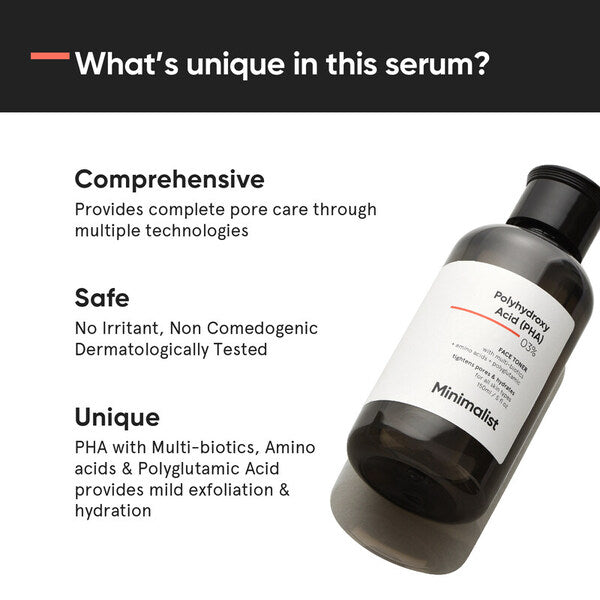 Minimalist PHA face toner, UK version