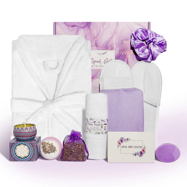 Livingandhome 11-piece spa gift set lavender (British brand)