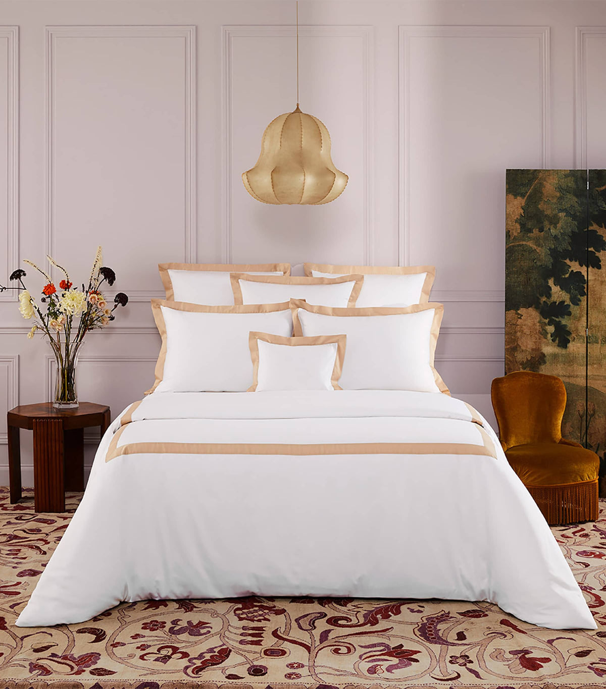 Yves Delorme Linea Dune double flat sheet 240cm x 295cm (British brand)