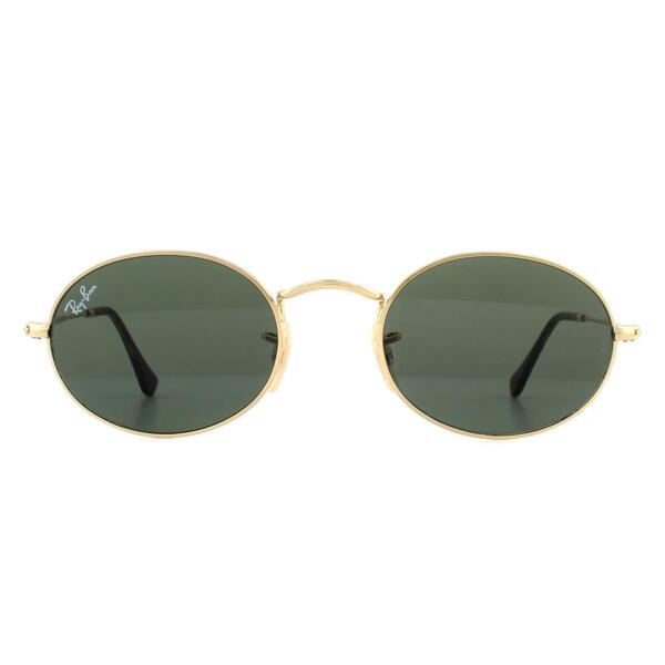 Ray-Ban Oval 3547N gold unisex sunglasses, UK version