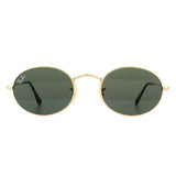 Ray-Ban Oval 3547N gold unisex sunglasses, UK version