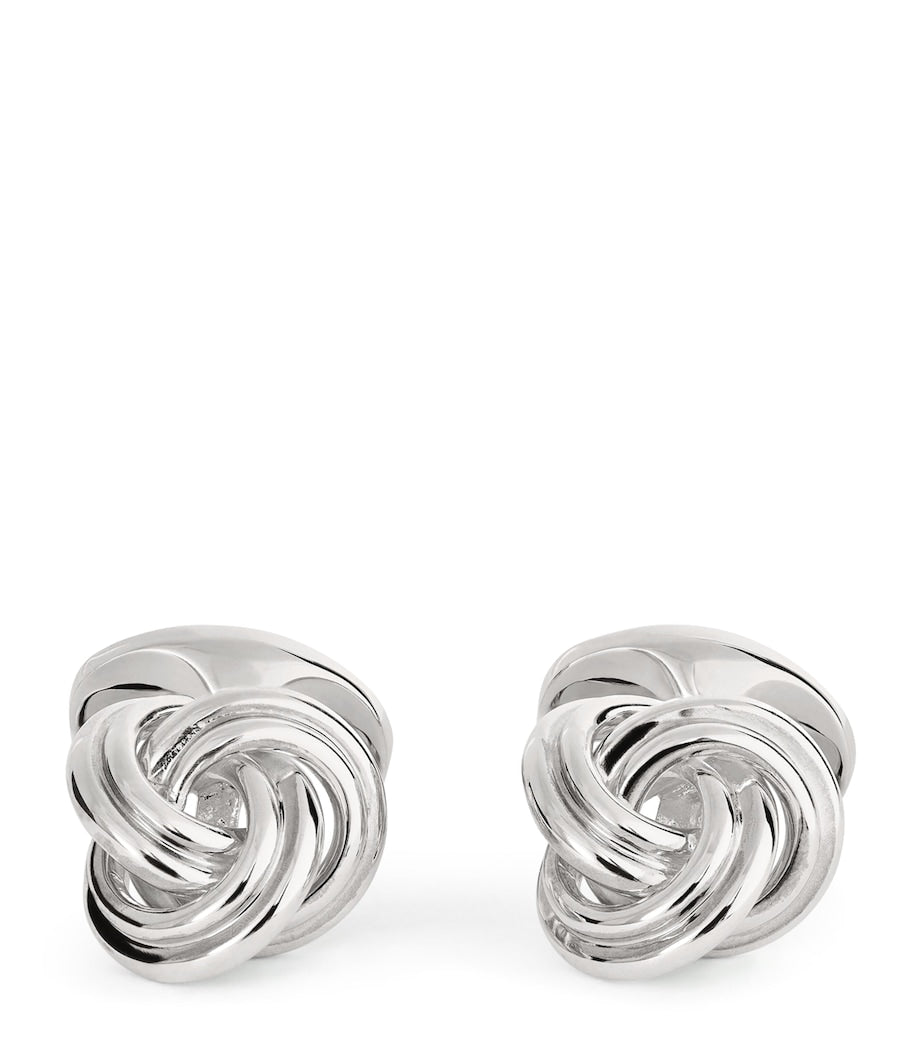 Deakin & Francis sterling silver knot cufflinks (British brand)