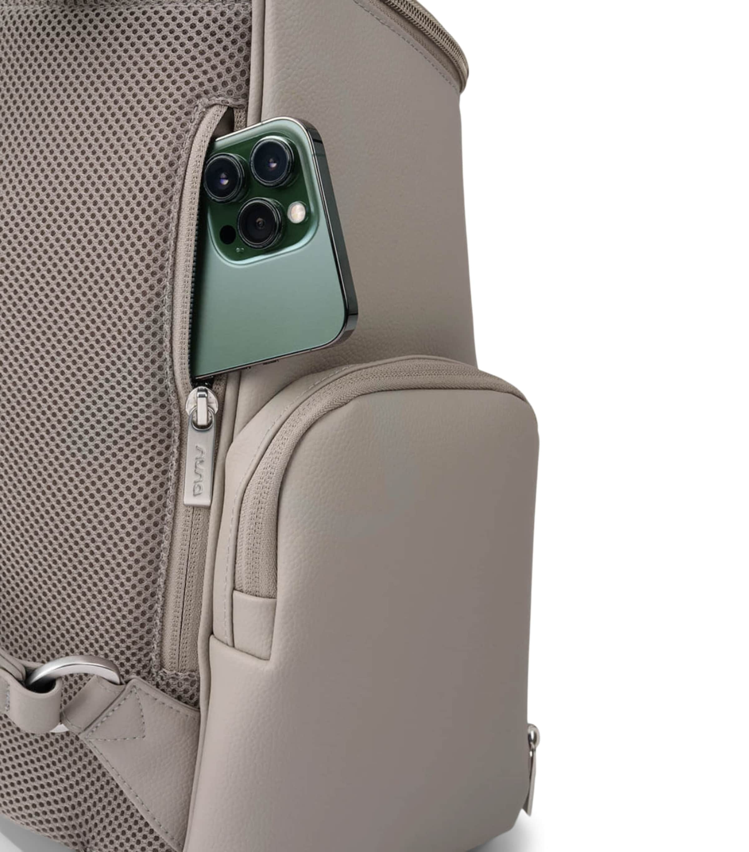 Nuna Essentials changing backpack in faux leather (British brand)