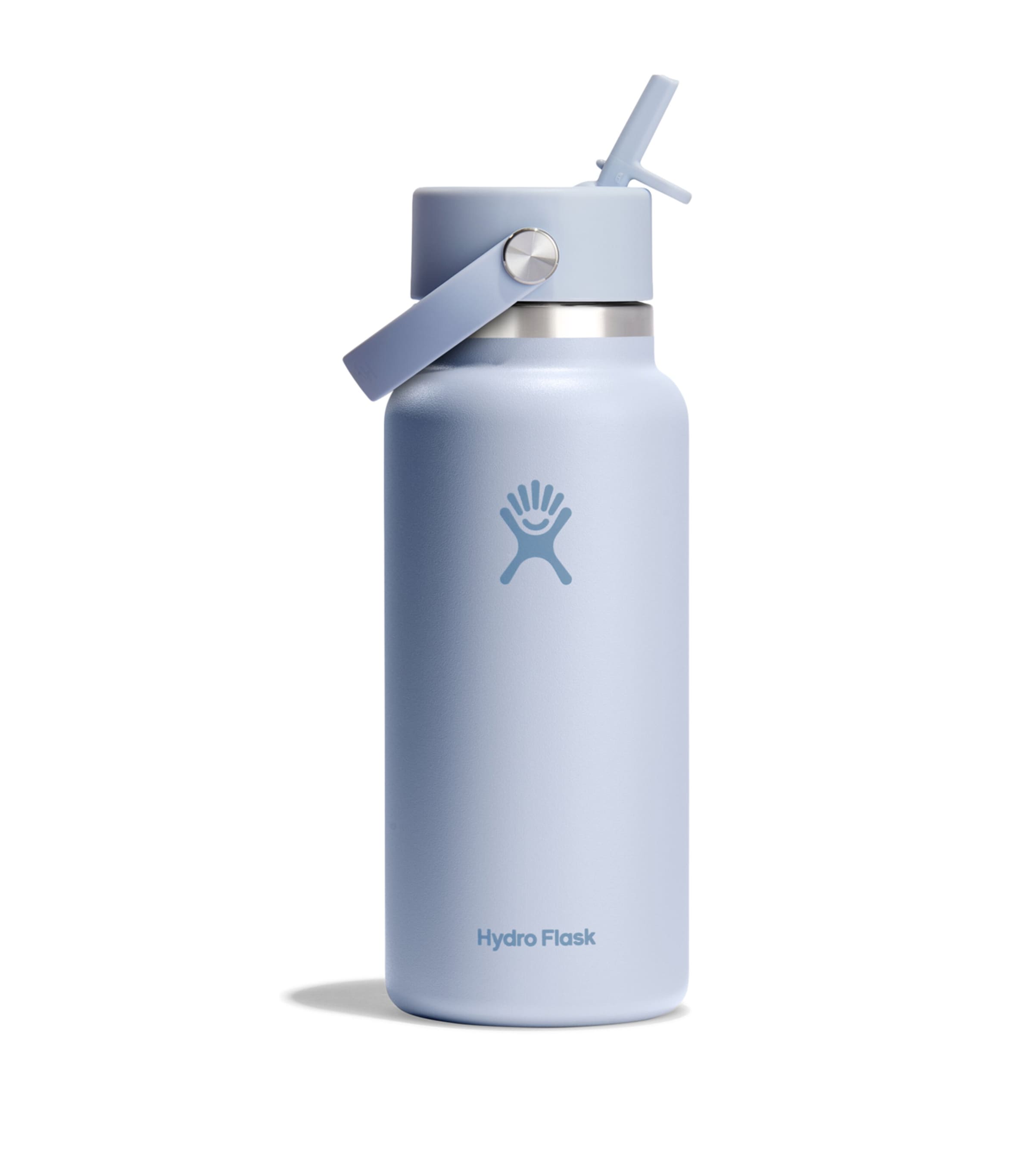Hydro Flask wide mouth bottle with flex straw cap 946ml, UK version