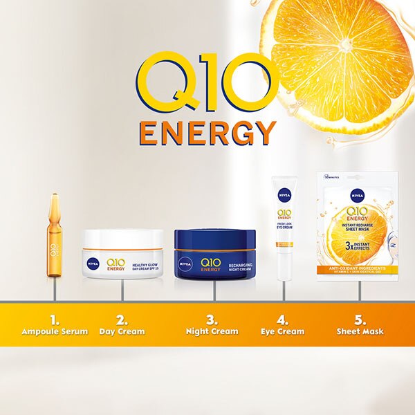 NIVEA Q10 Energy Healthy Glow Day Cream + Vit C SPF15 50ml GOODS Superdrug   