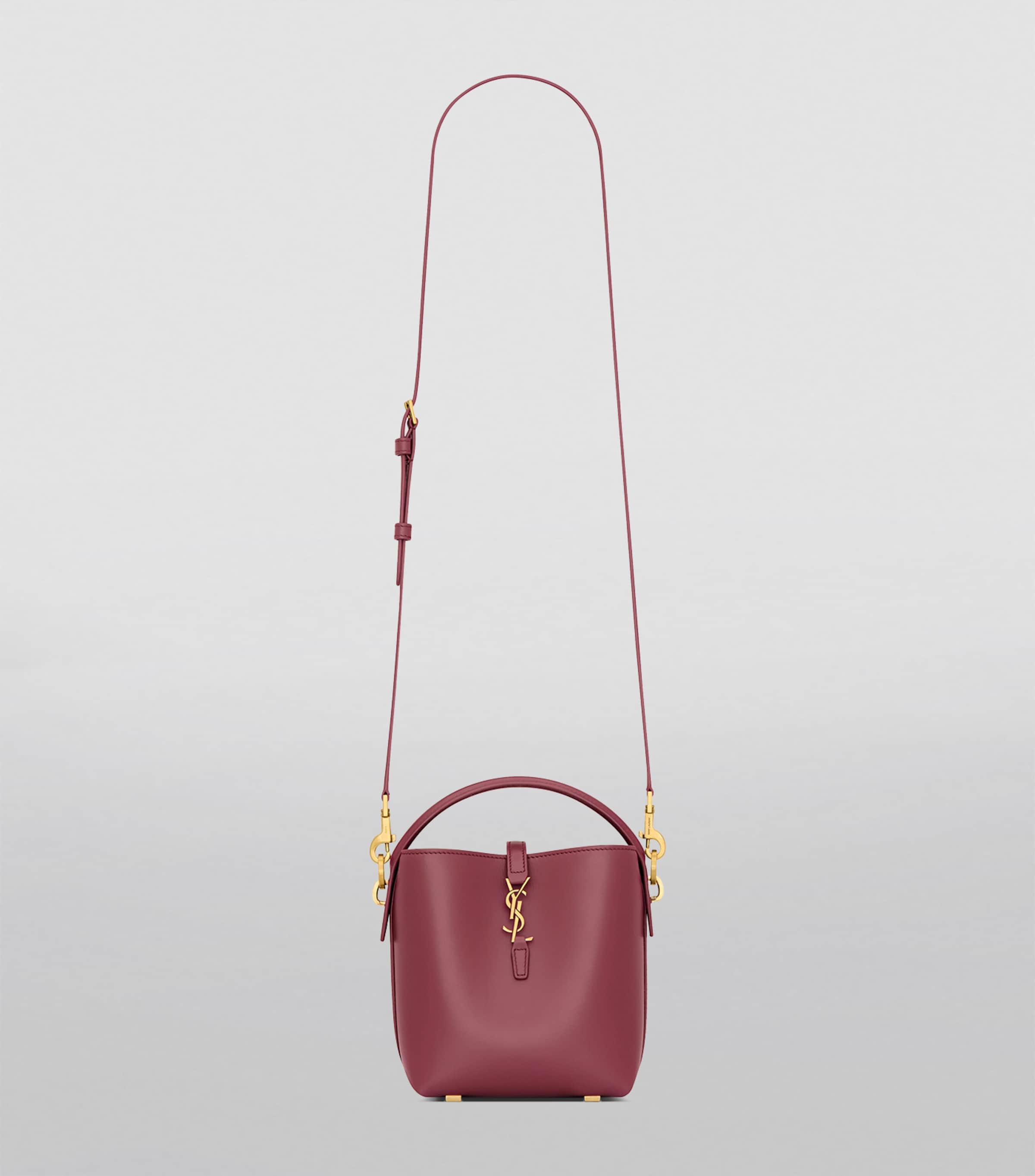 YSL Mini 37 bucket bag in smooth calfskin leather (British brand)