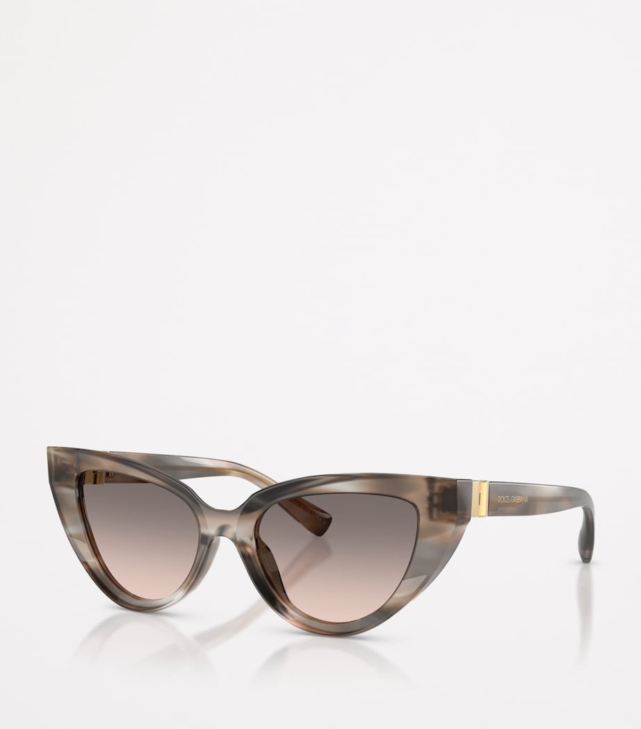 Dolce&Gabbana cat eye sunglasses acetate gold-tone (British brand)