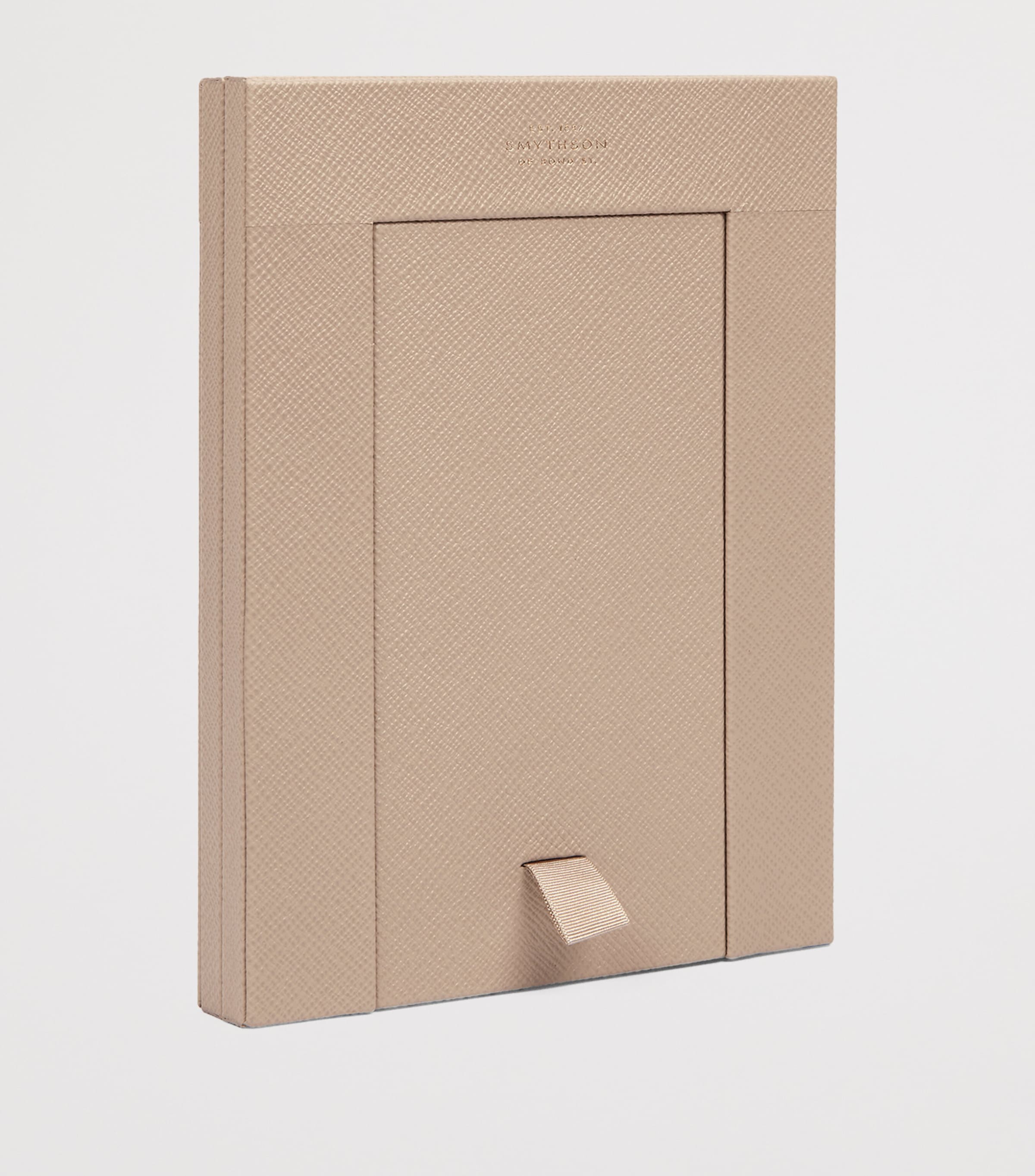 Smythson calfskin Panama double photo frame 6 x 4 (British brand)