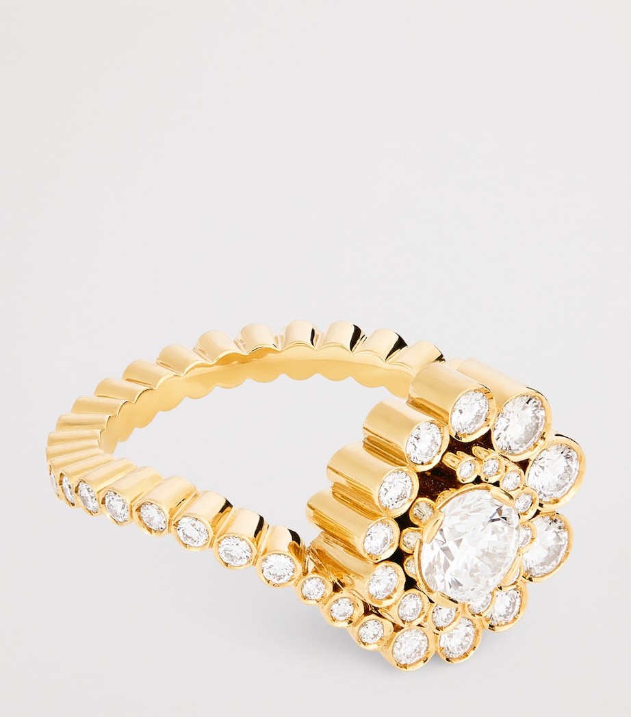 Sophie Bille Brahe Plateau ring yellow gold diamond 18kt, UK version