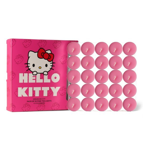 Hello Kitty scented tealight candles pink 50 pack, UK version