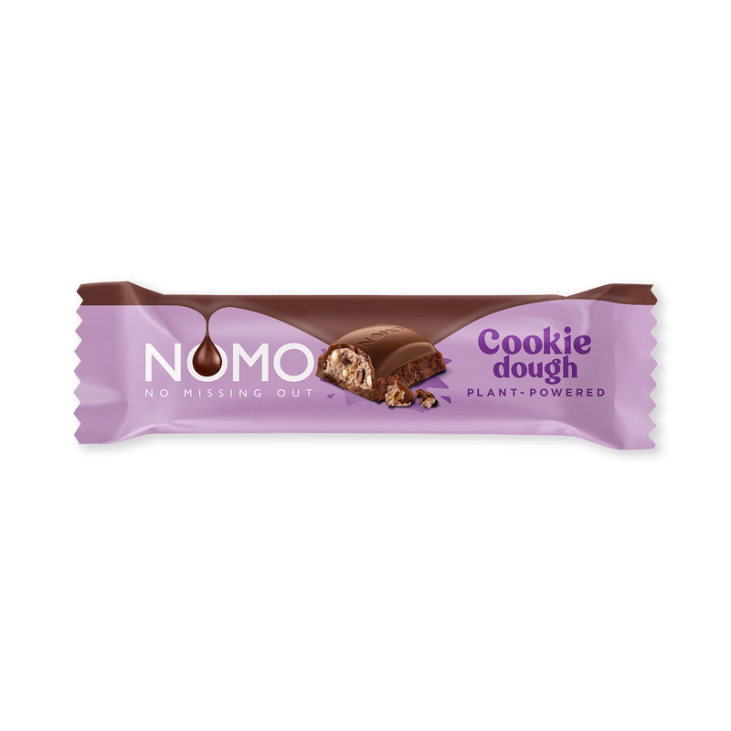 Nomo Cookie Dough Chocolate Bar 33g, UK version