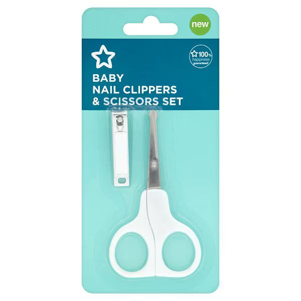 Superdrug Baby Nail Clippers and Scissors Set (British brand)