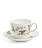 Wedgwood Wild Strawberry teacup and saucer (British brand)