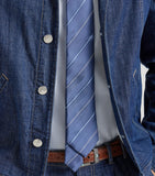 Brunello Cucinelli silk stripe tie (British brand)