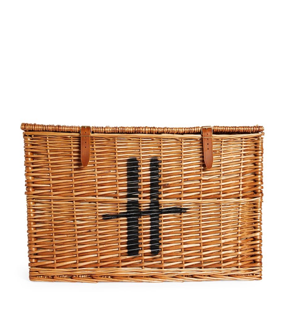 Harrods large wicker basket - British product