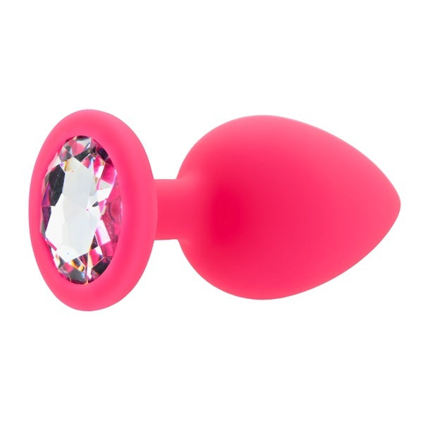 Loving Joy pink silicone butt plug large, UK version
