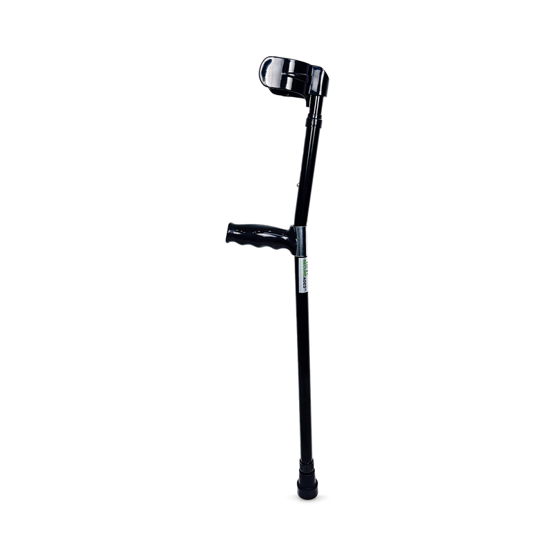 Greenlight Orthotics aluminium elbow crutch Dark (British brand)