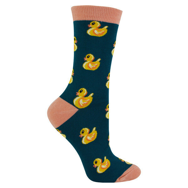 Miss Sparrow Womens Novelty Rubber Ducks Socks 4-7 UK GOODS Superdrug   