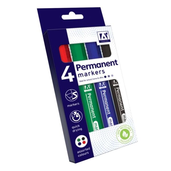 Anker Permanent Marker (Pack of 4) GOODS Superdrug   