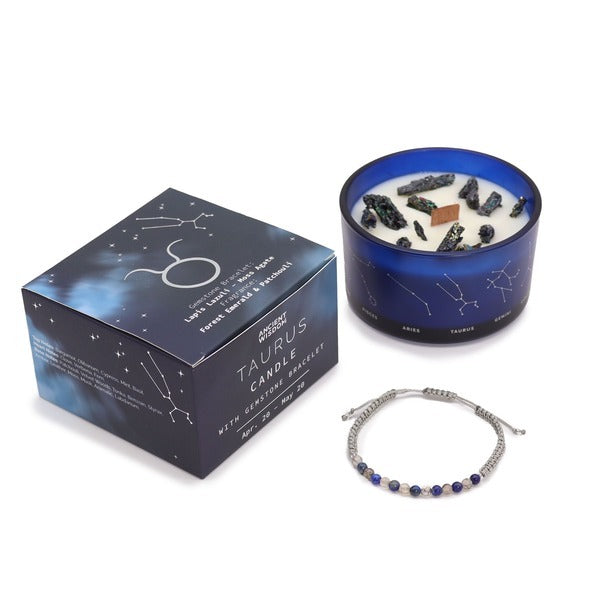 Serenityy's Taurus crystal candle 320g - British product