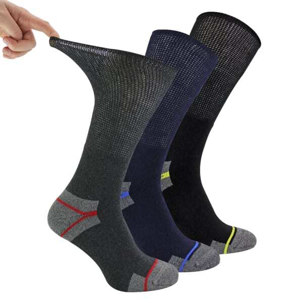 Dr.Socks men's breathable diabetic work socks multipack (British brand)