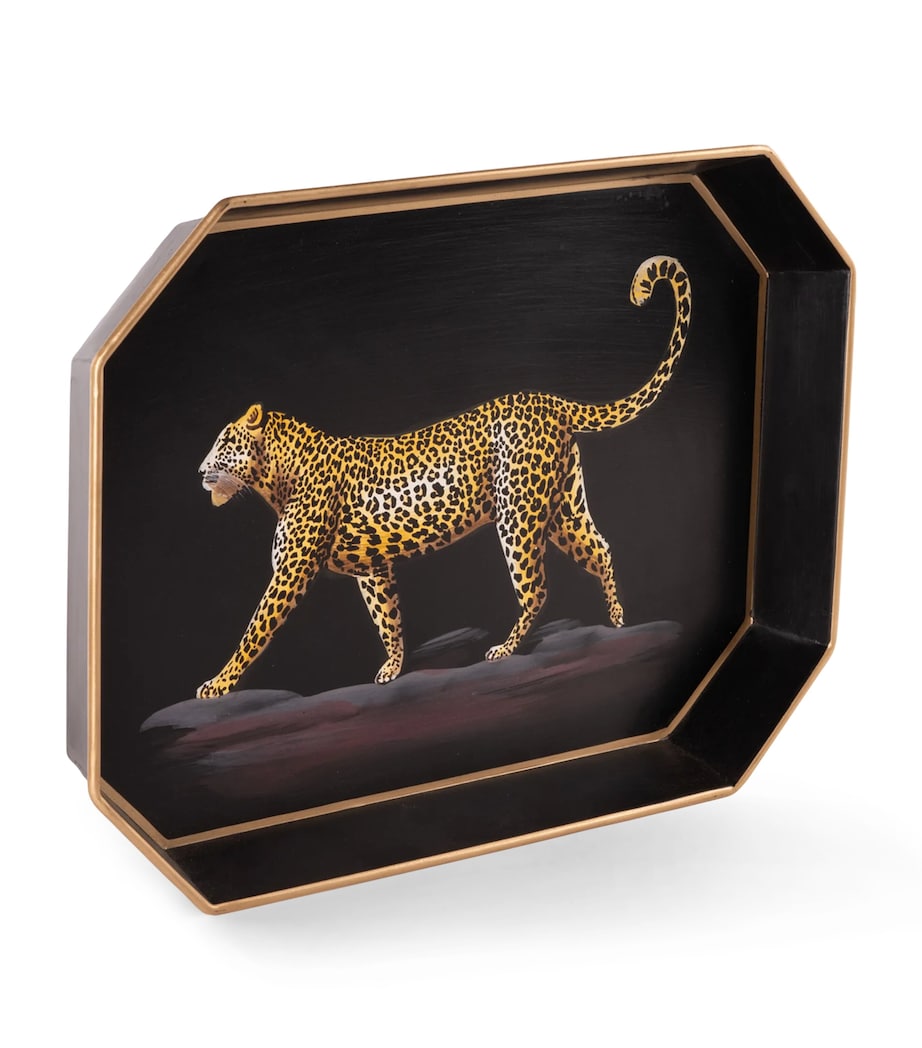 Les Ottomans decorative tray Leopard 43cm x 30cm (British brand)