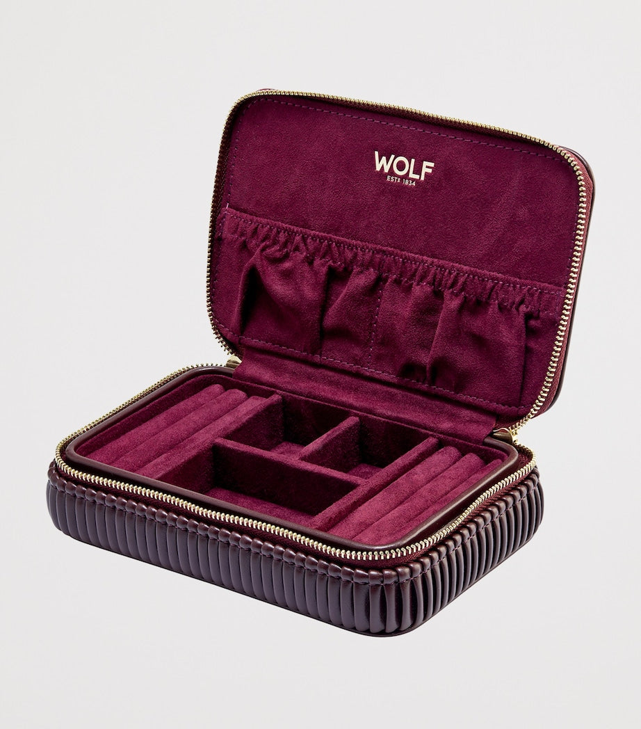 WOLF Bella jewellery zip case (British brand)