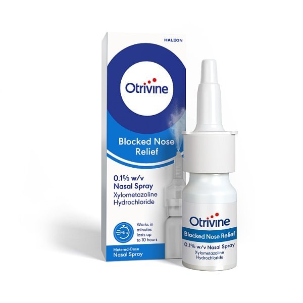 Otrivine Blocked Nose Relief Nasal Spray 0.1%  10ml GOODS Superdrug   