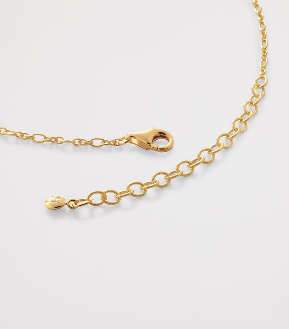 Monica Vinader gold vermeil diamond necklace - British product