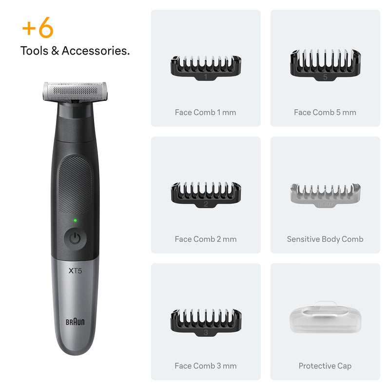 Braun XT5100 beard trimmer body shaver, imported from the UK