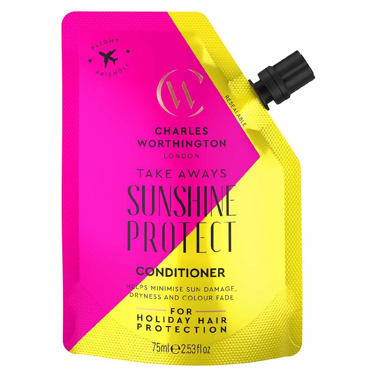 Charles Worthington Sunshine Conditioner Takeaway 75ml Haircare & Styling Boots   