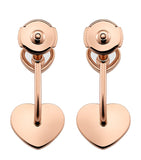 Chopard Happy Hearts rose gold earrings with diamond, imported from the UK