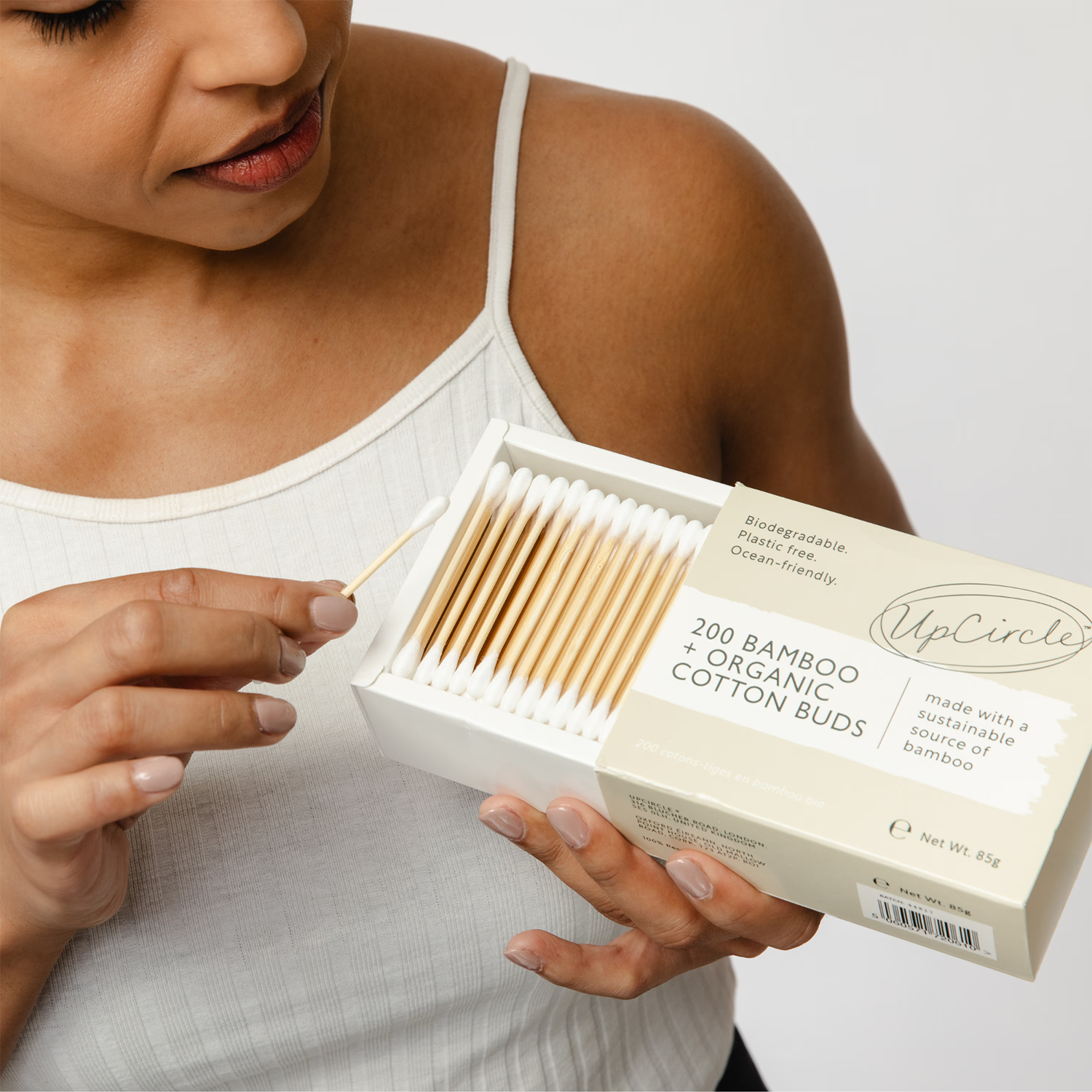 UpCircle organic bamboo cotton buds - British product