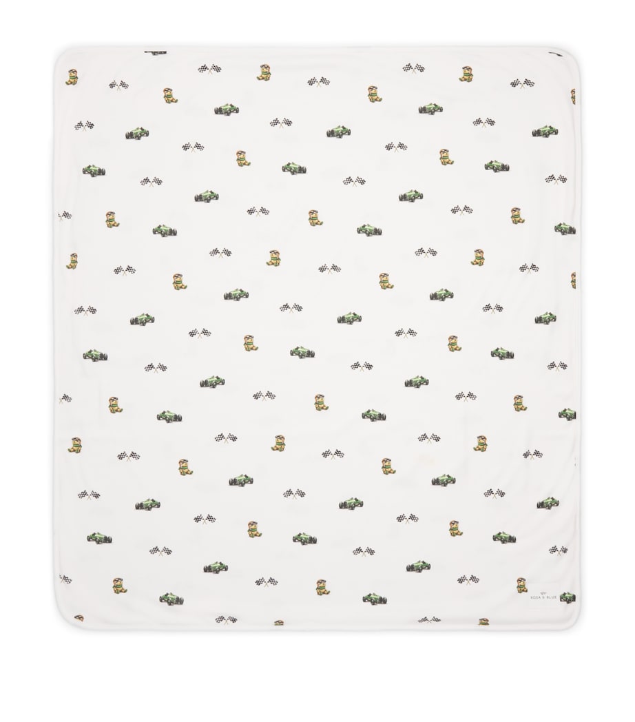 Rosa & Blue baby blanket printed 90cm x 75cm, UK version