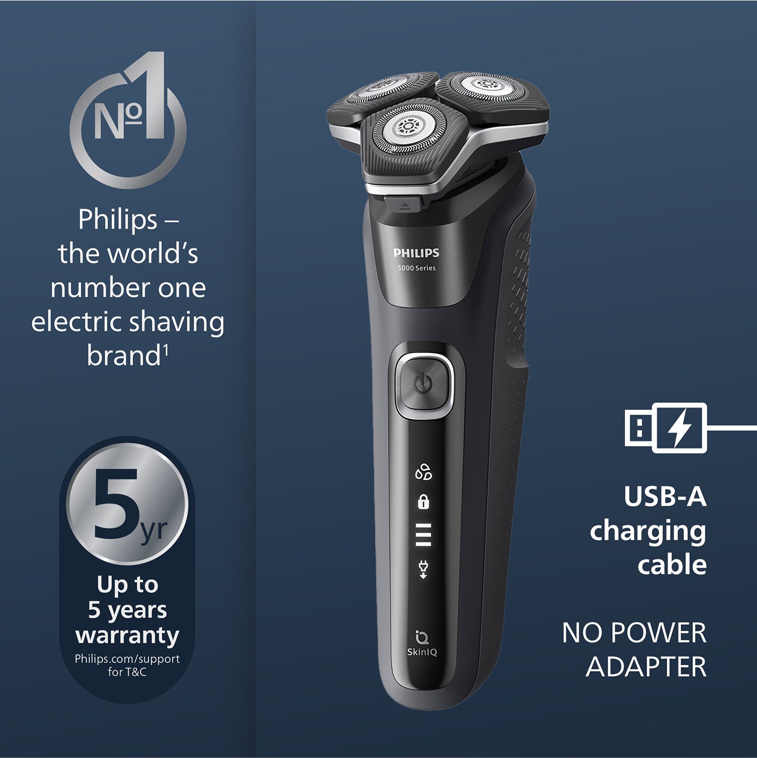 Philips Series 5000 wet and dry electric shaver - British product