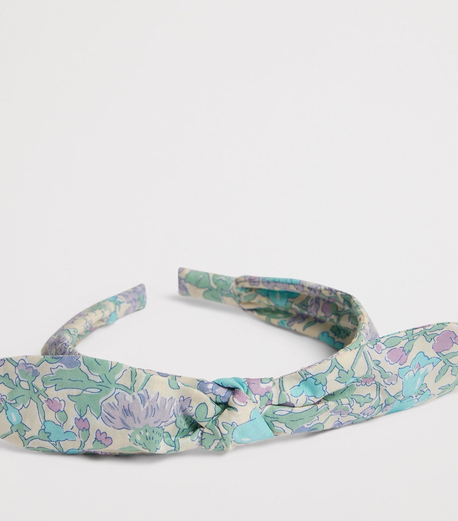 Bonpoint Liberty cotton hairband with floral print - British product