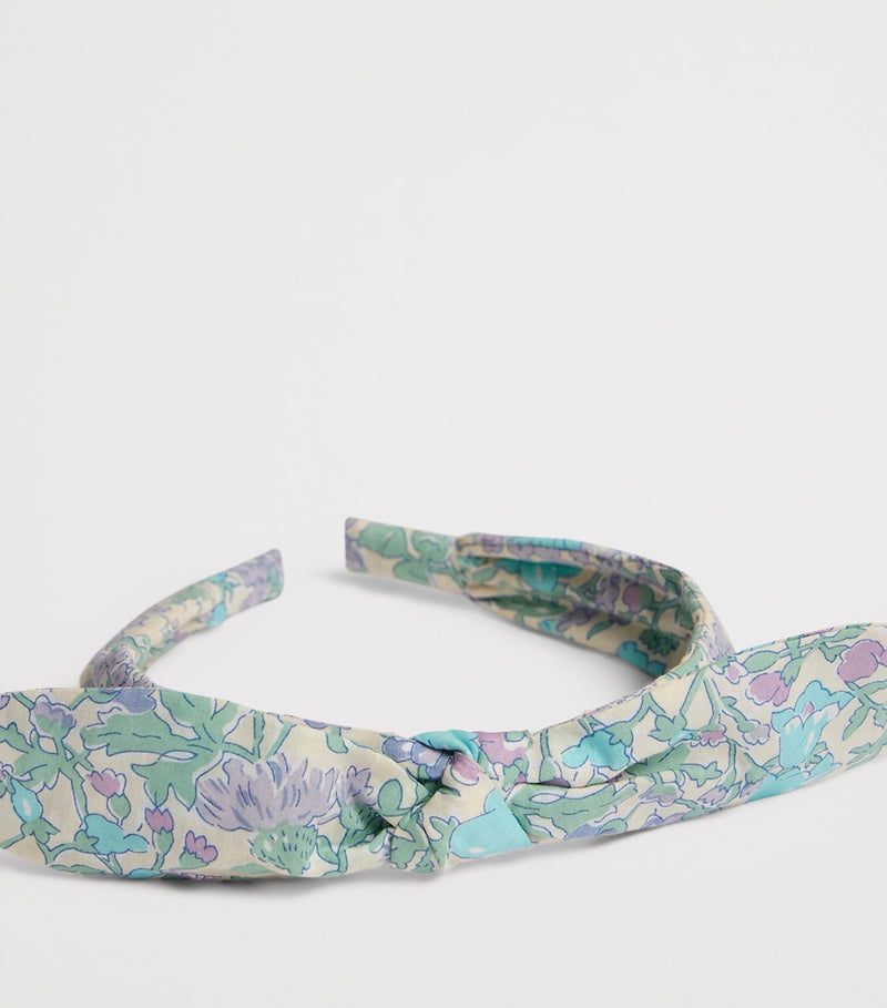 Bonpoint Liberty cotton hairband with floral print - British product