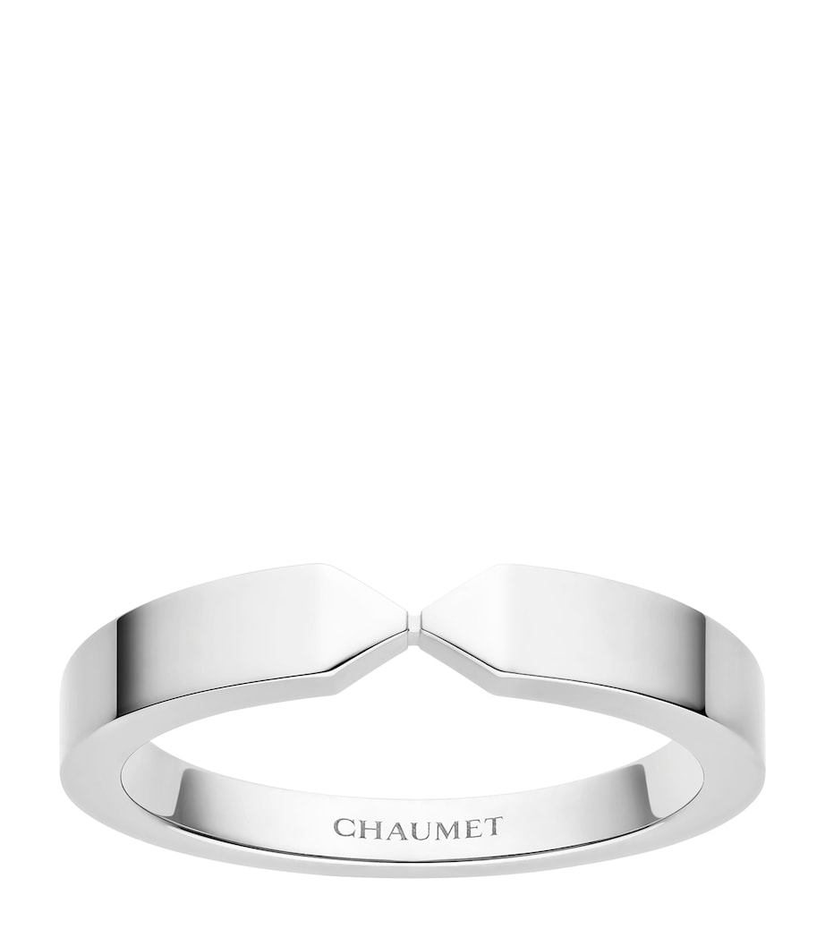 Chaumet platinum Triomphe de Chaumet wedding band - British product